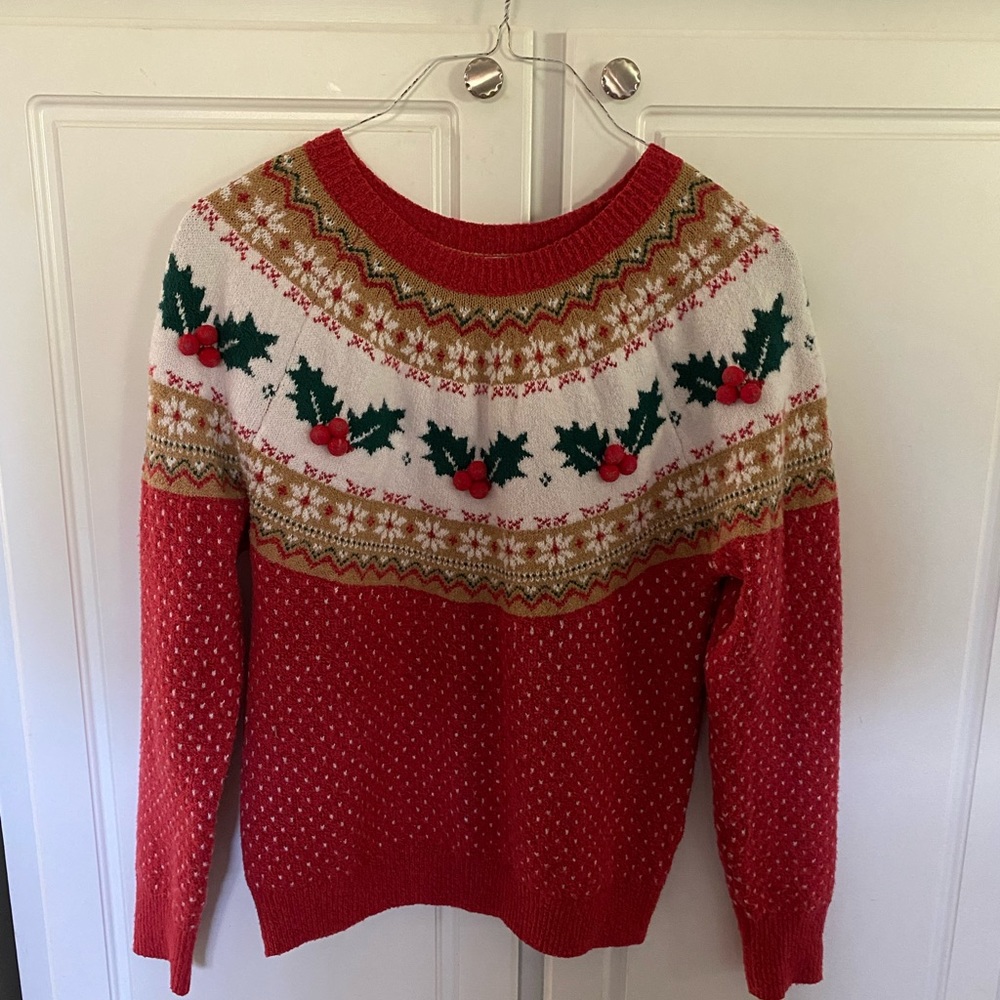 Red & White Christmas Sweater